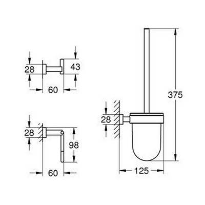 Будкрам купить Набор аксессуаров Grohe Essentials Cube 40757001 City Набор аксессуаров Grohe Essentials Cube 40757001 City 4