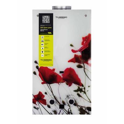 Будкрам купить Колонка газовая дымоходная Thermo Alliance JSD20-10GB 10 л панель из стекла с рисунком цветы