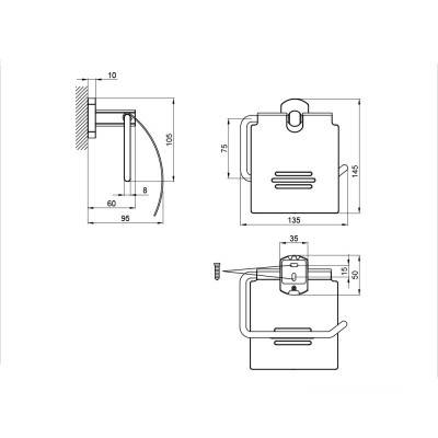 Будкрам купить Держатель для туалетной бумаги Qtap Liberty ANT 1151 Держатель для туалетной бумаги Qtap Liberty ANT 1151 4