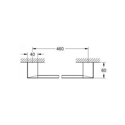 Будкрам купить Поручень для ванны / полотенцедержатель Grohe Selection Cube 40807000 Поручень для ванны / полотенцедержатель Grohe Selection Cube 40807000 4