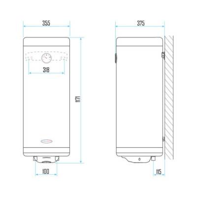 Будкрам купить Водонагреватель Aquahot "Slim" 80 л, сухой ТЭН 1,5 кВт (142608180105041) Водонагреватель Aquahot "Slim" 80 л, сухой ТЭН 1,5 кВт (142608180105041) 4