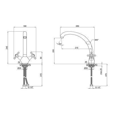Будкрам купить Смеситель для кухни Qtap Liberty ANT 273F Смеситель для кухни Qtap Liberty ANT 273F 4