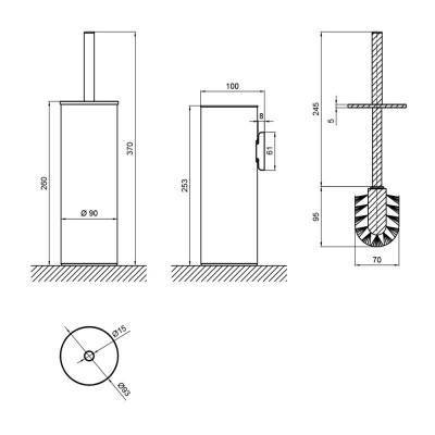 Будкрам купить Ершик для унитаза Qtap Liberty CRM 1150 Ершик для унитаза Qtap Liberty CRM 1150 4