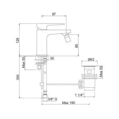 Будкрам купить Смеситель для биде Bianchi Jump BIDJUM2003065IMCRM Смеситель для биде Bianchi Jump BIDJUM2003065IMCRM 4