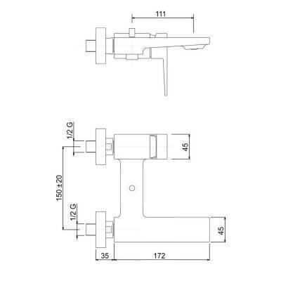 Будкрам купить Смеситель для ванны Bianchi Jump VSCJUM2004065SKCRM Смеситель для ванны Bianchi Jump VSCJUM2004065SKCRM 4