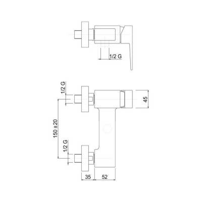 Будкрам купить Смеситель для душа Bianchi Jump ESDJUM2005065SKCRM Смеситель для душа Bianchi Jump ESDJUM2005065SKCRM 4