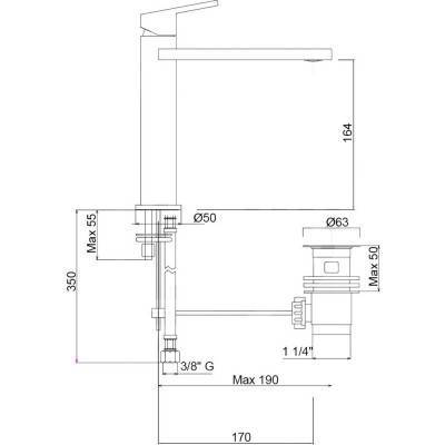Будкрам купити Змішувач для раковини Bianchi City LVBCTY2019IACRM Змішувач для раковини Bianchi City LVBCTY2019IACRM 4