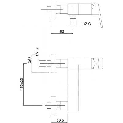 Будкрам купити Змішувач для душу Bianchi City ESDCTY200500CRM Змішувач для душу Bianchi City ESDCTY200500CRM 4