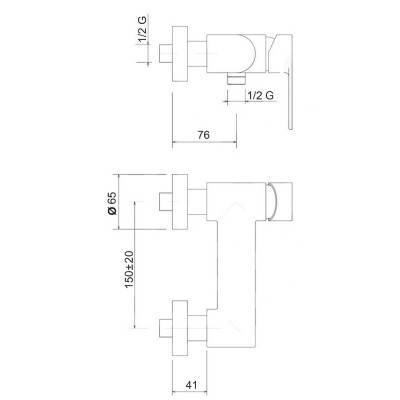 Будкрам купить Смеситель для душа Bianchi Freedom ESDFRE200504600CRM Смеситель для душа Bianchi Freedom ESDFRE200504600CRM 4