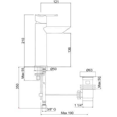 Будкрам купить Смеситель для раковины Bianchi Dream LVBDRM2018IACRM Смеситель для раковины Bianchi Dream LVBDRM2018IACRM 4