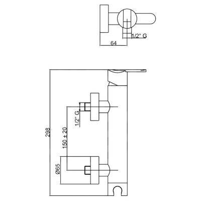 Будкрам купити Змішувач для душу Bianchi Dream ESDDRM2005SKCRM Змішувач для душу Bianchi Dream ESDDRM2005SKCRM 4