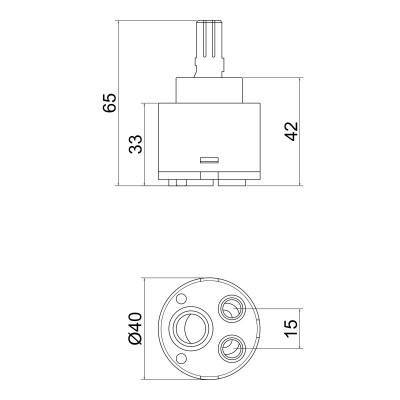 Будкрам купить Картридж Lidz (CRM) 55 00 040 00 с пластиковым штоком 40 мм Картридж Lidz (CRM) 55 00 040 00 с пластиковым штоком 40 мм 3