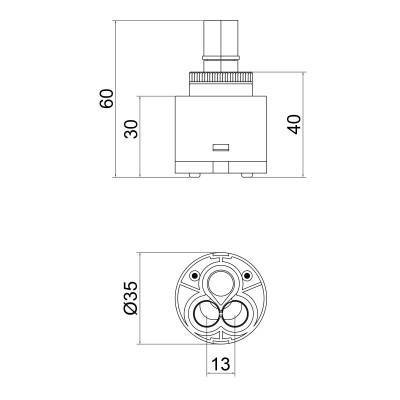 Будкрам купити Картридж Lidz (CRM) 55 00 035 00 із пластиковим штоком 35 мм Картридж Lidz (CRM) 55 00 035 00 із пластиковим штоком 35 мм 3
