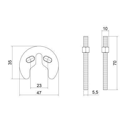 Будкрам купити Кріплення для змішувача Lidz (CRM) 56 00 020 00 з двома шпильками Кріплення для змішувача Lidz (CRM) 56 00 020 00 з двома шпильками 4