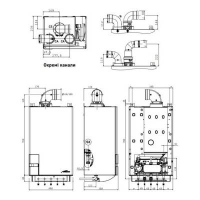 Будкрам купить Котел газовый Sime Murelle HM 35 ErP 37 кВт двухконтурный Котел газовый Sime Murelle HM 35 ErP 37 кВт двухконтурный 4