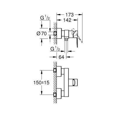 Будкрам купить Смеситель для душа Grohe Lineare 33865001 Смеситель для душа Grohe Lineare 33865001 4
