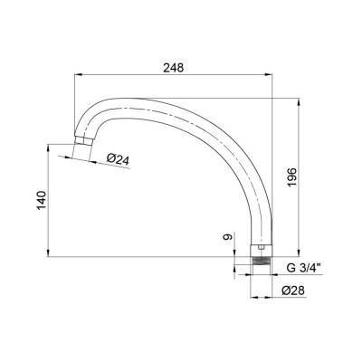 Будкрам купити Вилив для кухні Lidz 54 01 273 01 Вилив для кухні Lidz 54 01 273 01 4