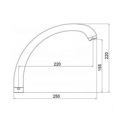 Будкрам купить Излив для кухни GF (CRM)-SP-273 Излив для кухни GF (CRM)-SP-273 4