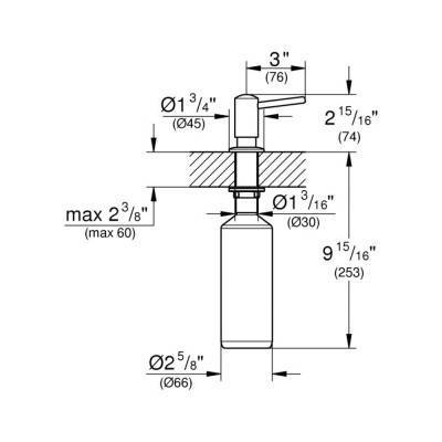Будкрам купити Дозатор для миючого засобу Grohe Contemporary 40536000 Дозатор для миючого засобу Grohe Contemporary 40536000 4