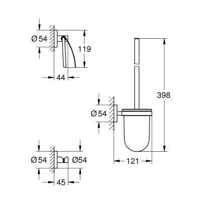 Будкрам купить Набор аксессуаров Grohe Essentials 40407001 Набор аксессуаров Grohe Essentials 40407001 4