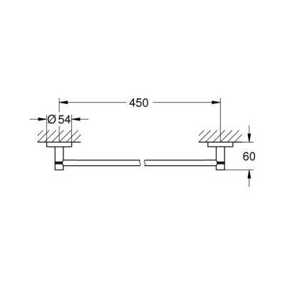 Будкрам купить Полотенцедержатель Grohe Essentials 40688001 Полотенцедержатель Grohe Essentials 40688001 4