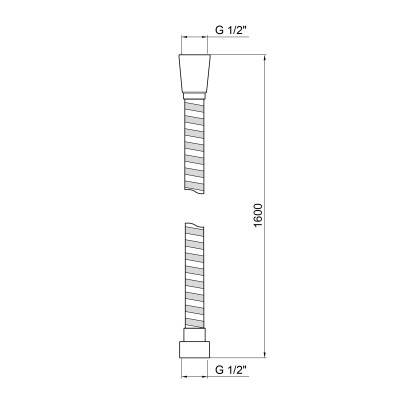 Будкрам купити Шланг для душу Qtap 0052-A 1,60 м Шланг для душу Qtap 0052-A 1,60 м 4