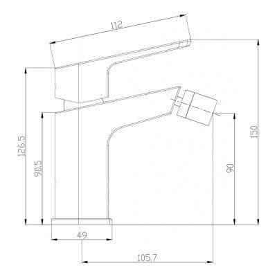 Будкрам купить Смеситель для биде Bianchi Fly BIDFLY2003073IMCRM Смеситель для биде Bianchi Fly BIDFLY2003073IMCRM 4