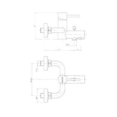 Будкрам купить Смеситель для ванны Bianchi Mini VSCMIN200400CRM Смеситель для ванны Bianchi Mini VSCMIN200400CRM 4