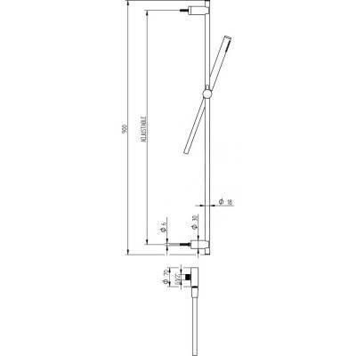 Будкрам купить Душевой гарнитур Bianchi Steel SALSTE651000INX Душевой гарнитур Bianchi Steel SALSTE651000INX 4