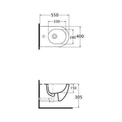 Будкрам купити Біде підвісне Azzurra Victorian style JUB500B1SOSK Біде підвісне Azzurra Victorian style JUB500B1SOSK 4