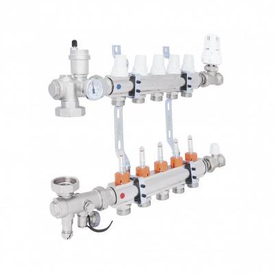 Будкрам купити Колекторна група Icma 3/4" 5 виходів, з витратоміром №A3K013