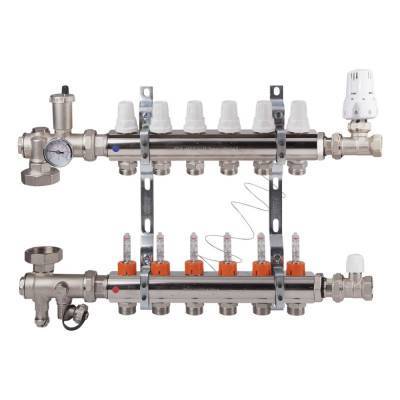 Будкрам купити Колекторна група Icma 3/4" 6 виходів, з витратоміром №A3K013