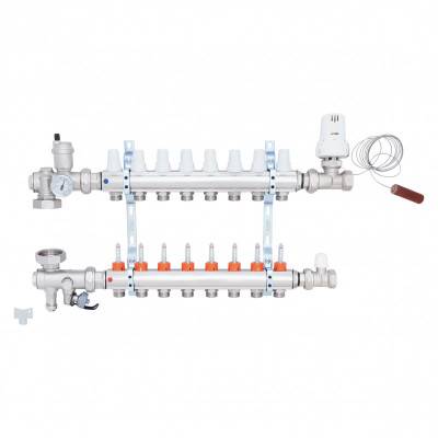 Будкрам купити Колекторна група Icma 3/4" 8 виходів, з витратоміром №A3K013 Колекторна група Icma 3/4" 8 виходів, з витратоміром №A3K013 5