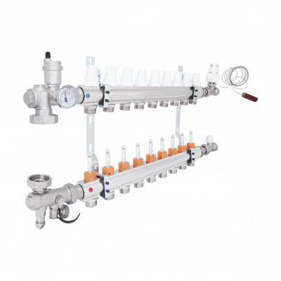 Будкрам купити Колекторна група Icma 3/4" 9 виходів, з витратоміром №A3K013