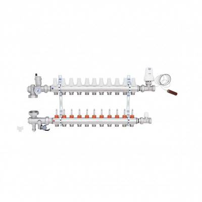 Будкрам купити Колекторна група Icma 3/4" 11 виходів, з витратоміром №A3K013 Колекторна група Icma 3/4" 11 виходів, з витратоміром №A3K013 5
