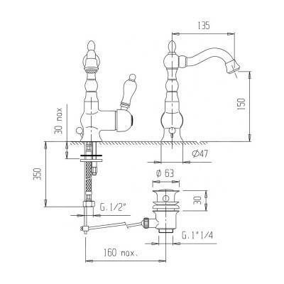 Будкрам купить Смеситель для раковины Bianchi Europe LVBEUR1057IAVOT Смеситель для раковины Bianchi Europe LVBEUR1057IAVOT 4