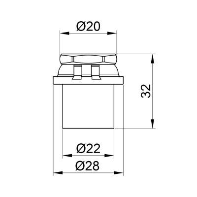 Будкрам купити Заглушка прес Icma 20х2 №417 Заглушка прес Icma 20х2 №417 3