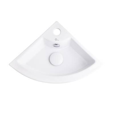 Будкрам купить Раковина Qtap Kiwi 435х310х125 White с донным клапаном QT0911K184AW