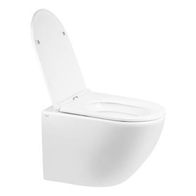 Будкрам купити Унітаз підвісний Qtap Robin New безободковий з сидінням Soft-close QT1333046ENRW Унітаз підвісний Qtap Robin New безободковий з сидінням Soft-close QT1333046ENRW 13