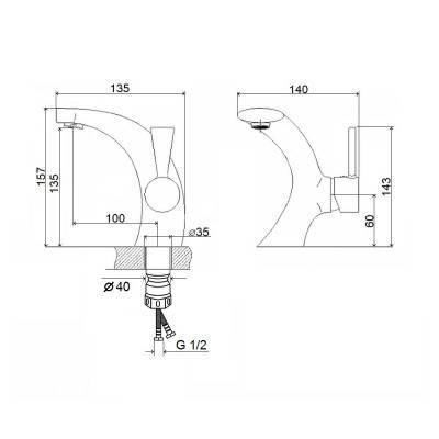Будкрам купить Смеситель для раковины Imperial 34-001-00 Смеситель для раковины Imperial 34-001-00 4