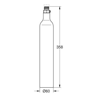 Будкрам купити Балон із вуглекислим газом Grohe Blue 40422000 Балон із вуглекислим газом Grohe Blue 40422000 4