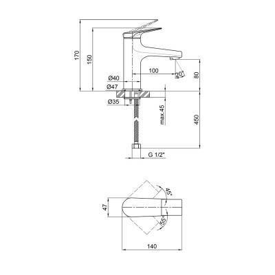 Будкрам купити Змішувач для раковини Qtap Elegance CRM 001 Змішувач для раковини Qtap Elegance CRM 001 4