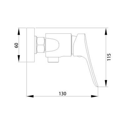 Будкрам купить Смеситель для душа Qtap Elegance CRM 010 Смеситель для душа Qtap Elegance CRM 010 4