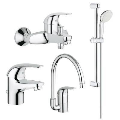Будкрам купити Набір змішувачів Grohe Euroeco 123242K