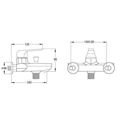 Будкрам купити Змішувач для ванни Qtap Elegance CRM 006 Змішувач для ванни Qtap Elegance CRM 006 4