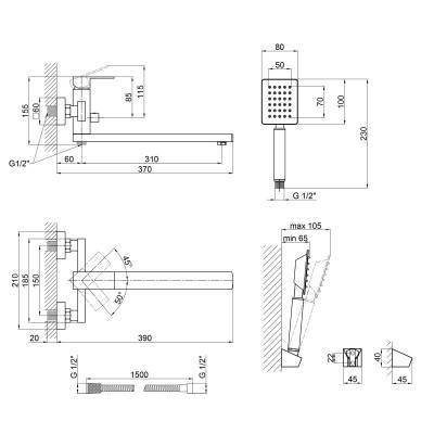 Будкрам купити Змішувач для ванни Lidz (NKS) 10 30 005-1 New Змішувач для ванни Lidz (NKS) 10 30 005-1 New 4