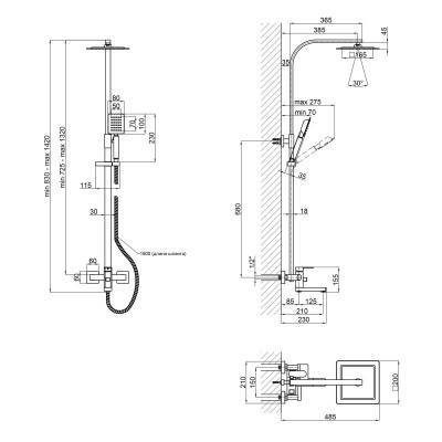 Будкрам купити Душова система Lidz (NKS) 10 30 1005 Душова система Lidz (NKS) 10 30 1005 4