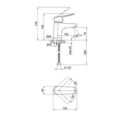 Будкрам купити Змішувач для раковини Qtap Loft CRM 001 Змішувач для раковини Qtap Loft CRM 001 4