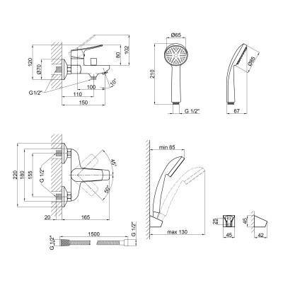 Будкрам купити Змішувач для ванни Qtap Loft CRM 006 New Змішувач для ванни Qtap Loft CRM 006 New 4