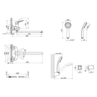 Будкрам купити Змішувач для ванни Qtap Loft CRM 005 New Змішувач для ванни Qtap Loft CRM 005 New 4